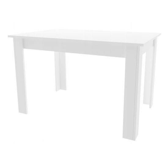Stół kuchenny 110x70 Biały + 4 krzesła Skandynawskie Milano Czarne